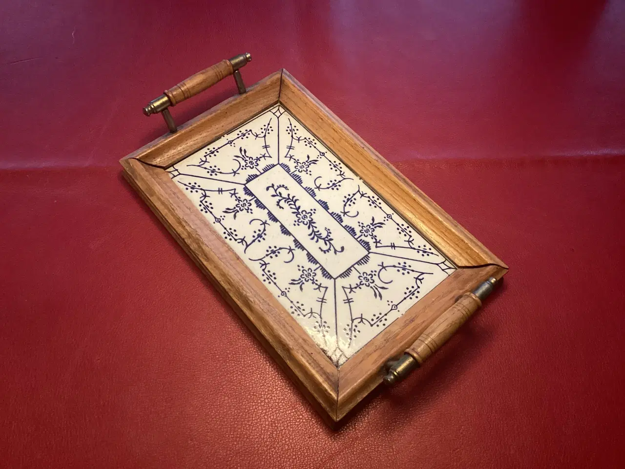 Billede 2 - Musselmalet Vintage bakke