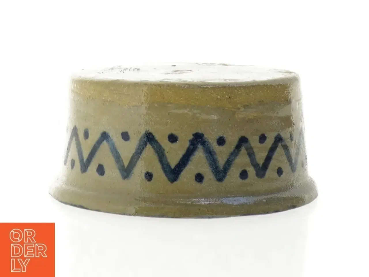 Billede 3 - Keramikskål med blå dekoration (str. 16 x 7 cm)