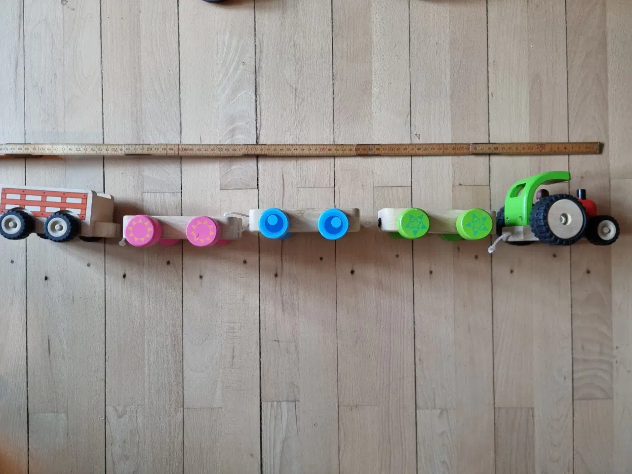 Billede 4 - Kids Wood Traktor med vogne