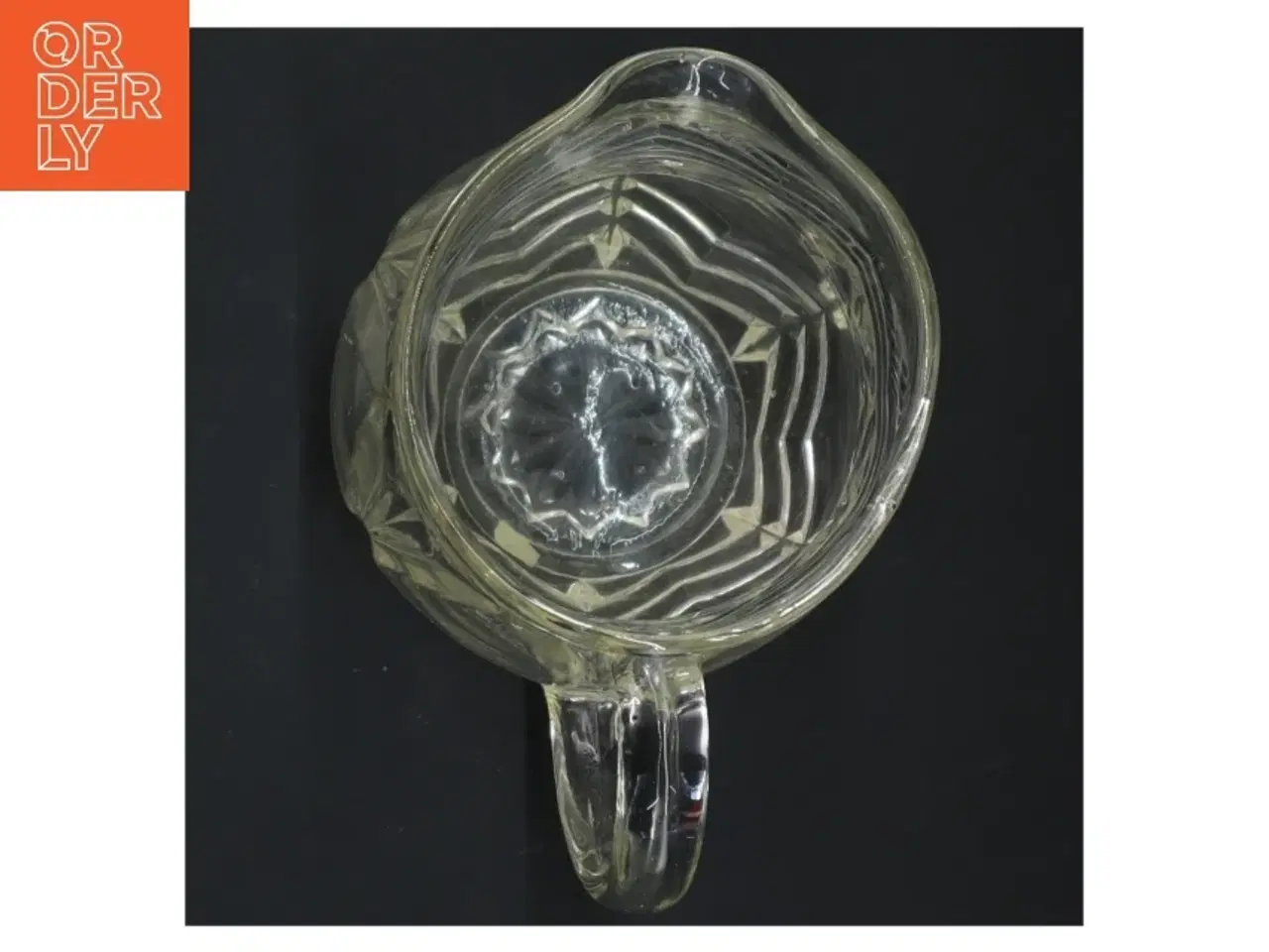 Billede 3 - Glaskande med mønster (str. H. 15 cm. ø. 11 cm)