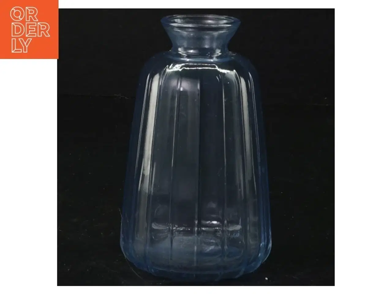 Billede 3 - Blå glasvaser (str. 11 x ø, 7 cm)