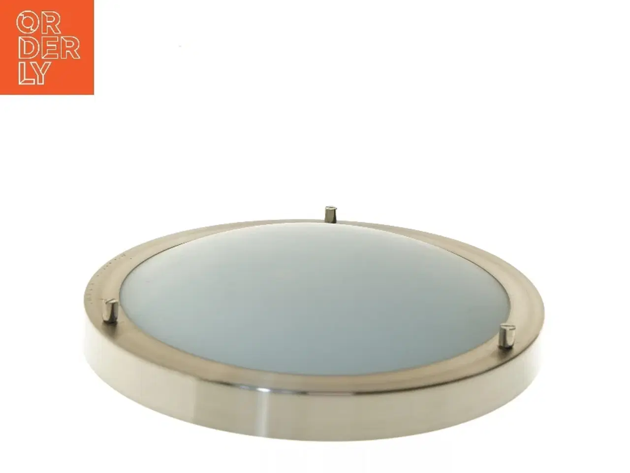 Billede 3 - Rund loftlampe med metalramme (str. Ø 31 cm)