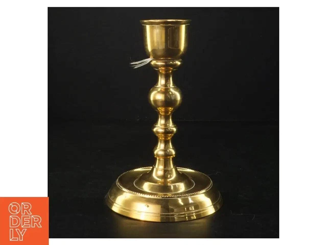Billede 1 - Messinglysestage (str. H 19,5 cm)