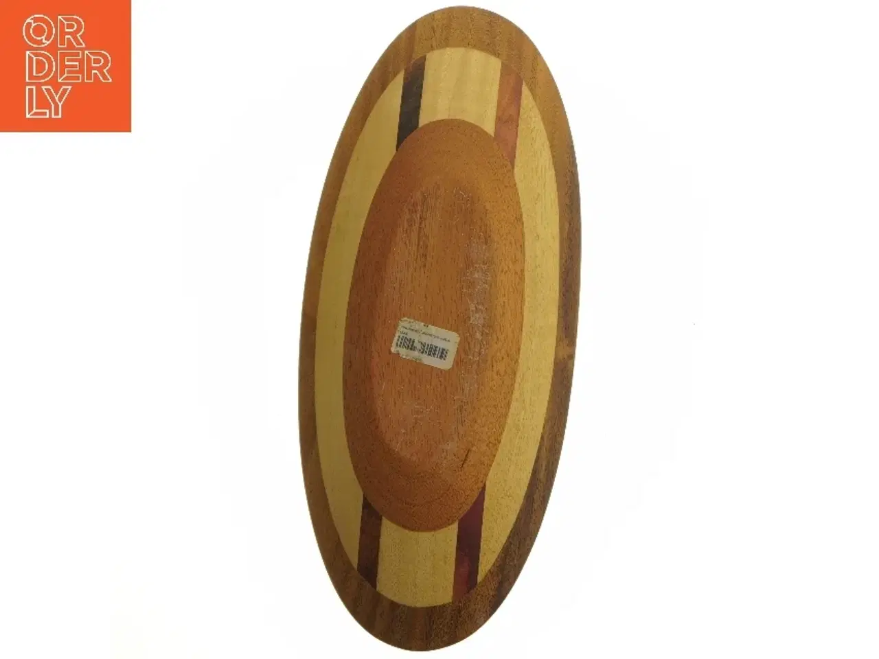 Billede 6 - Træfad med dekorative striber (str. 33 x 14 cm)