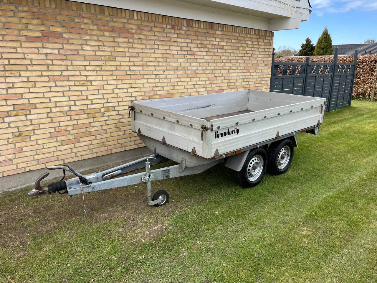 Billede 1 - Boggietrailer med nedfældige sider