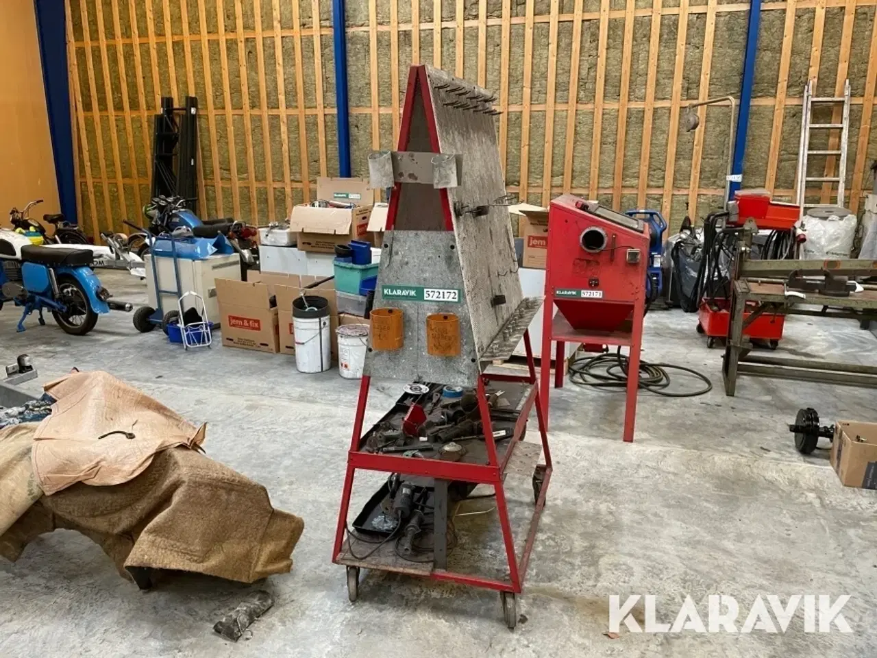 Billede 7 - Værkstedstavle med hjul