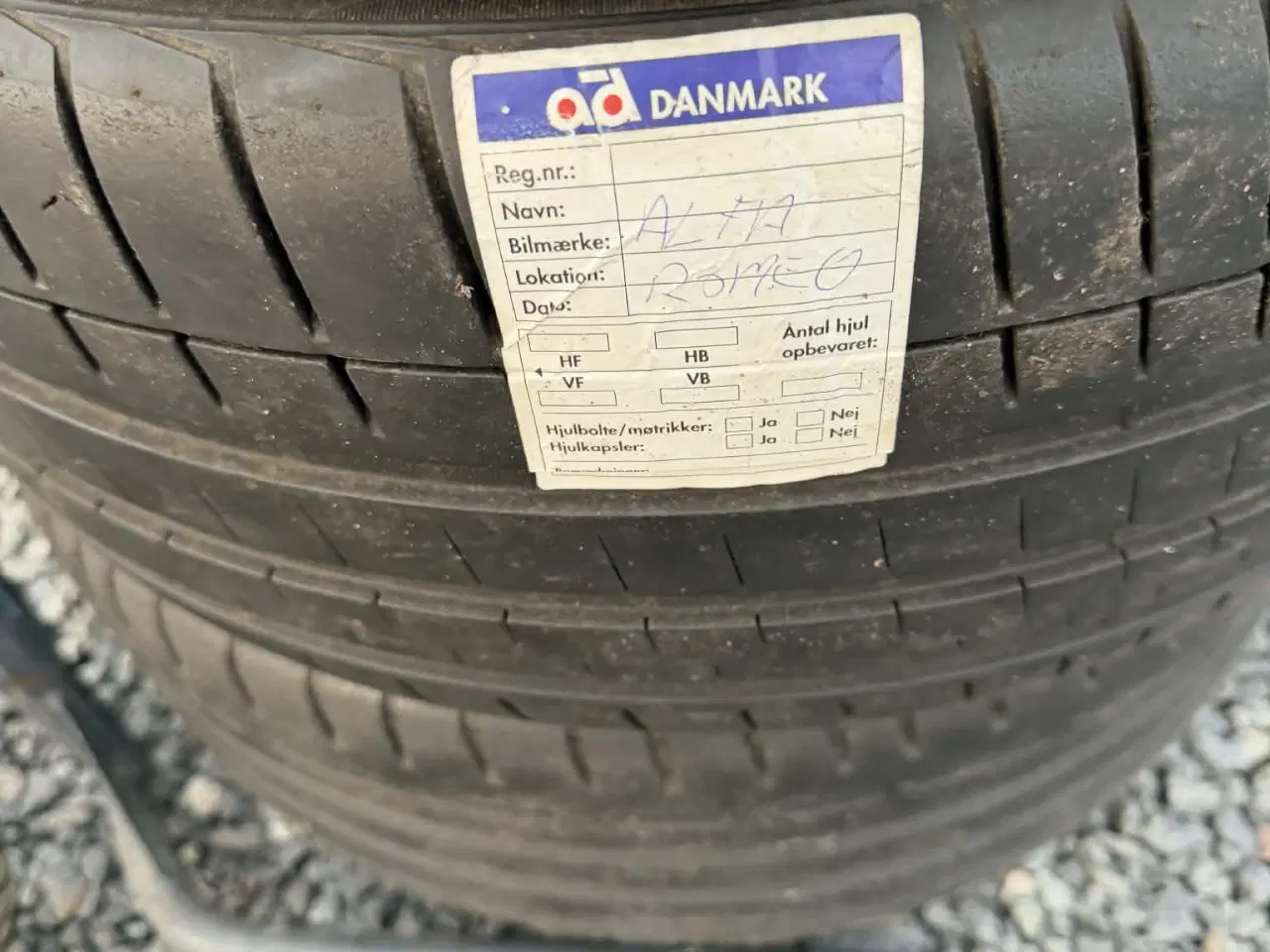 Billede 2 - 5 x 110 19" Alufælge til Alfa Romeo med Sommerdæk