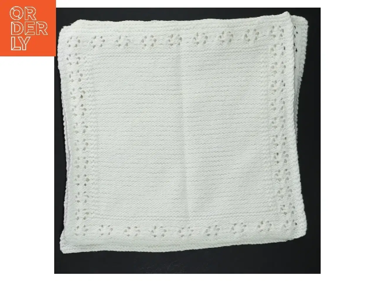 Billede 3 - Strikkede servietter (str. 4 styk, 27x24 cm)