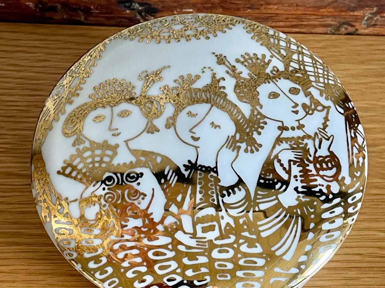 Billede 1 - Bjørn Wiinblad låg krukker i guld & hvid