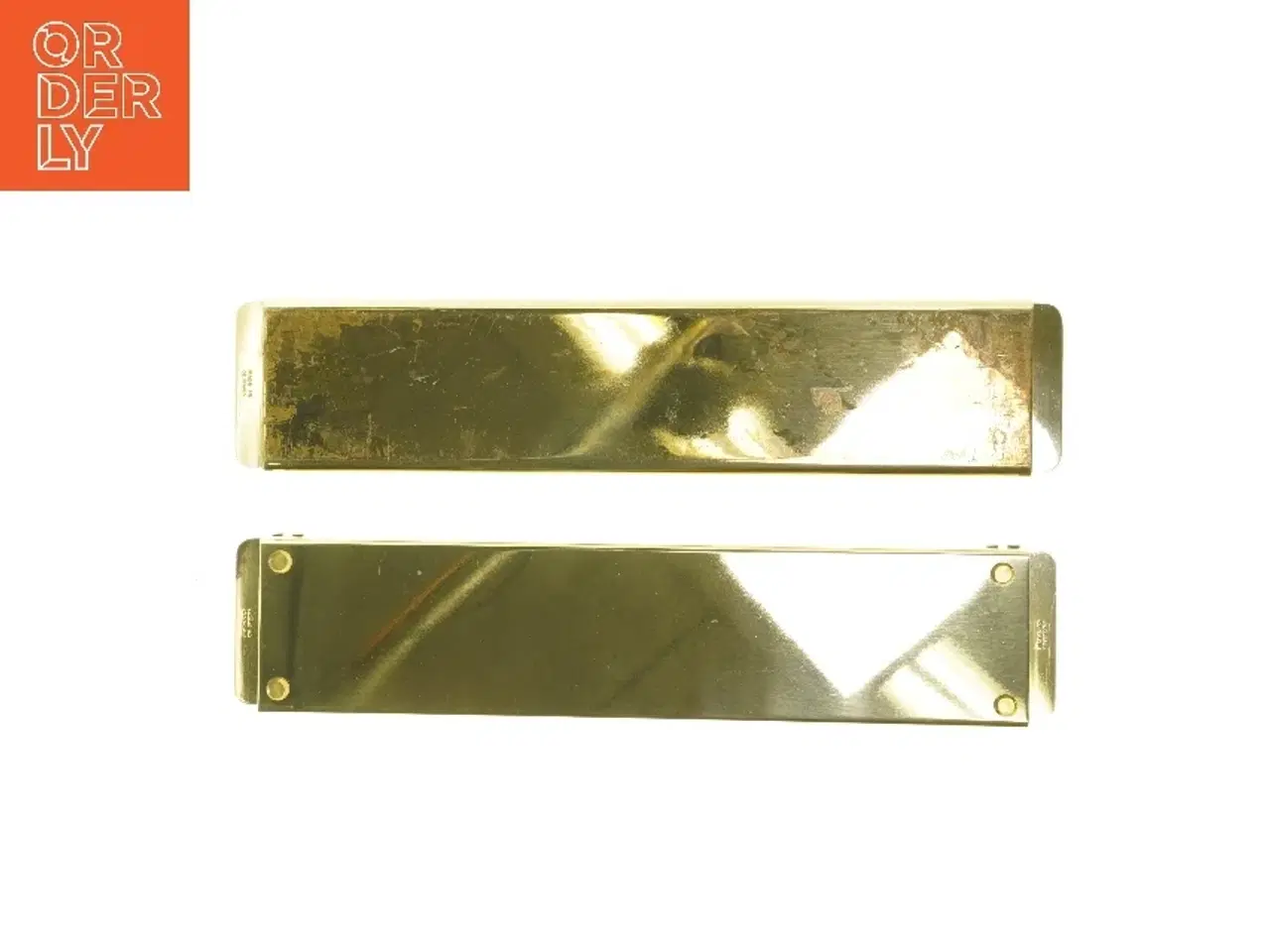 Billede 3 - Messinghænger til musikinstrument (str. 45,5x9,5 cm)