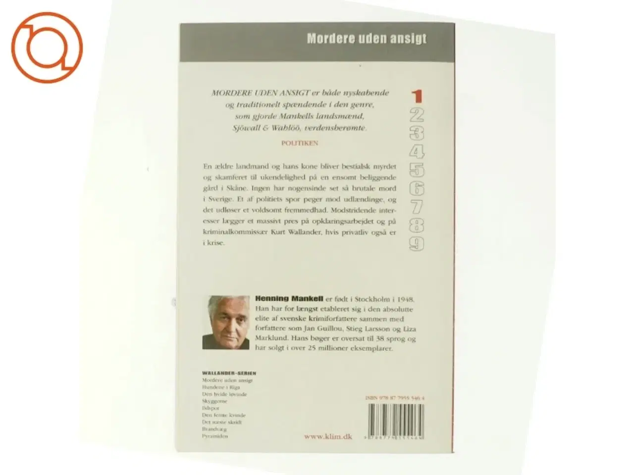 Billede 3 - Mordere uden ansigt af Henning Mankell (Bog)