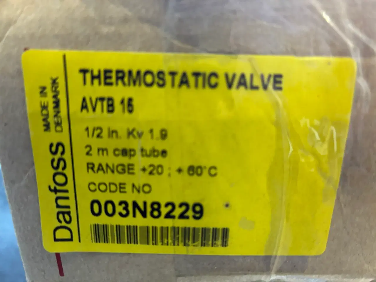 Billede 2 - Danfoss AVTB 15 termostatventil 1/2 " +20 - +60 gr