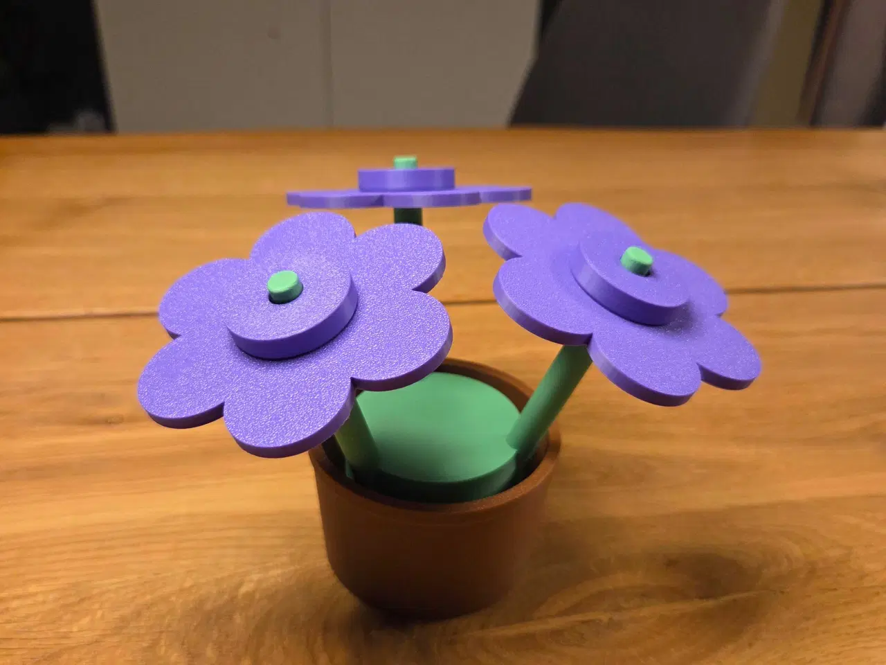 Billede 1 - LEGO-inspireret 3D-printet blomst