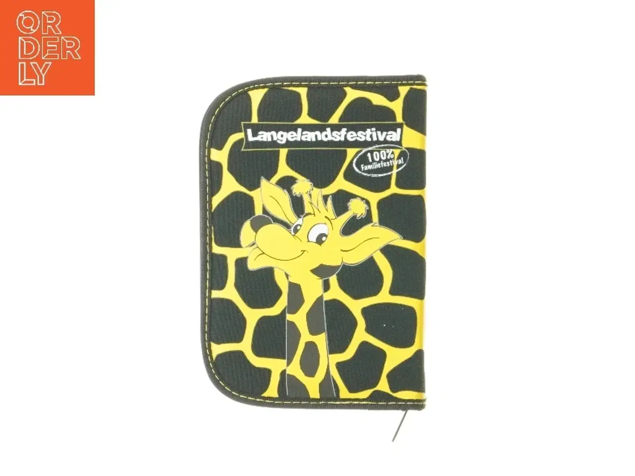 Billede 5 - Pung med girafmotiv fra Langelandsfestival (str. 19x13x2,5 cm)