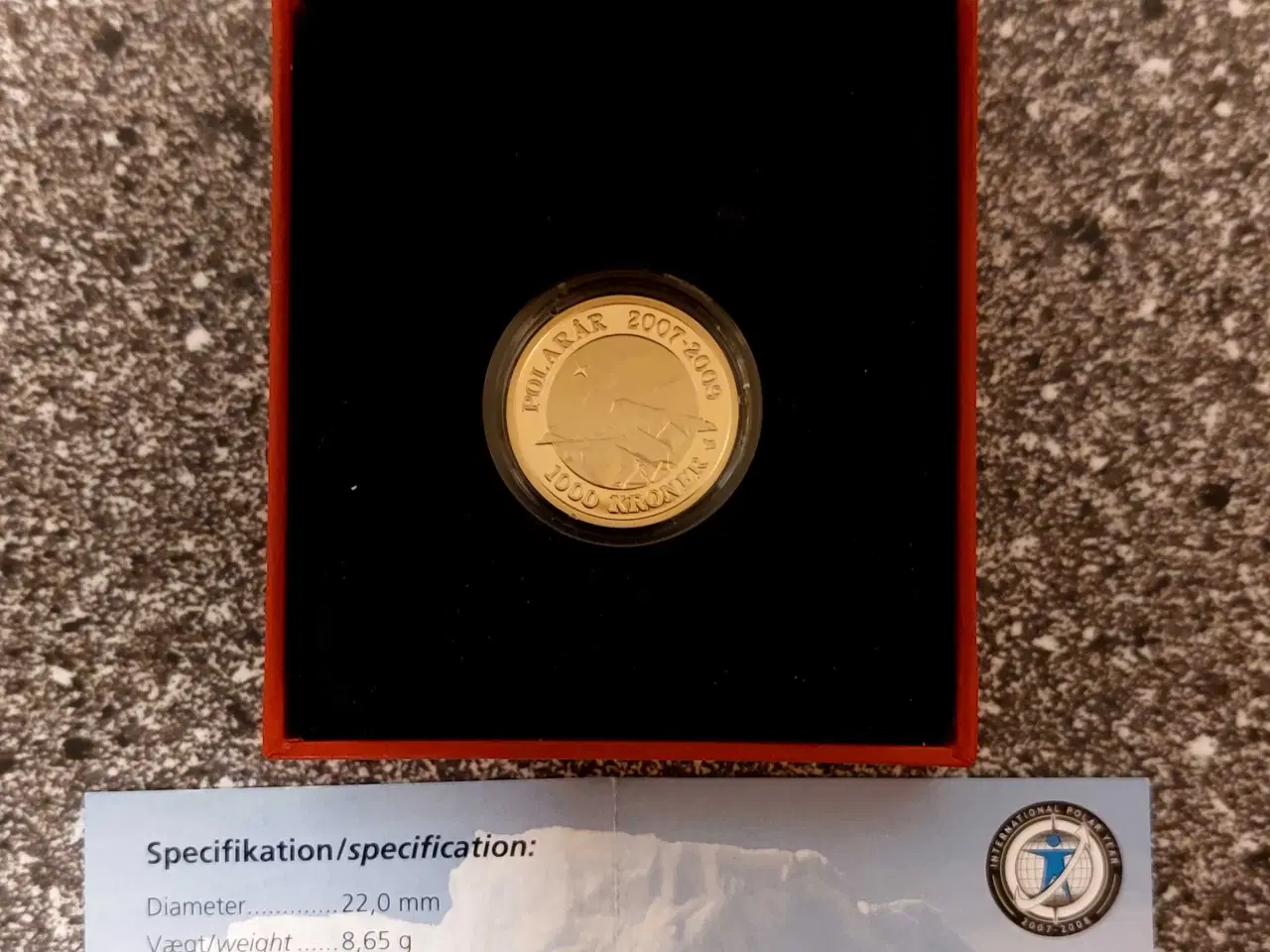 Billede 1 - Polarmønt 1000kr guld, nordlys dk's billigste