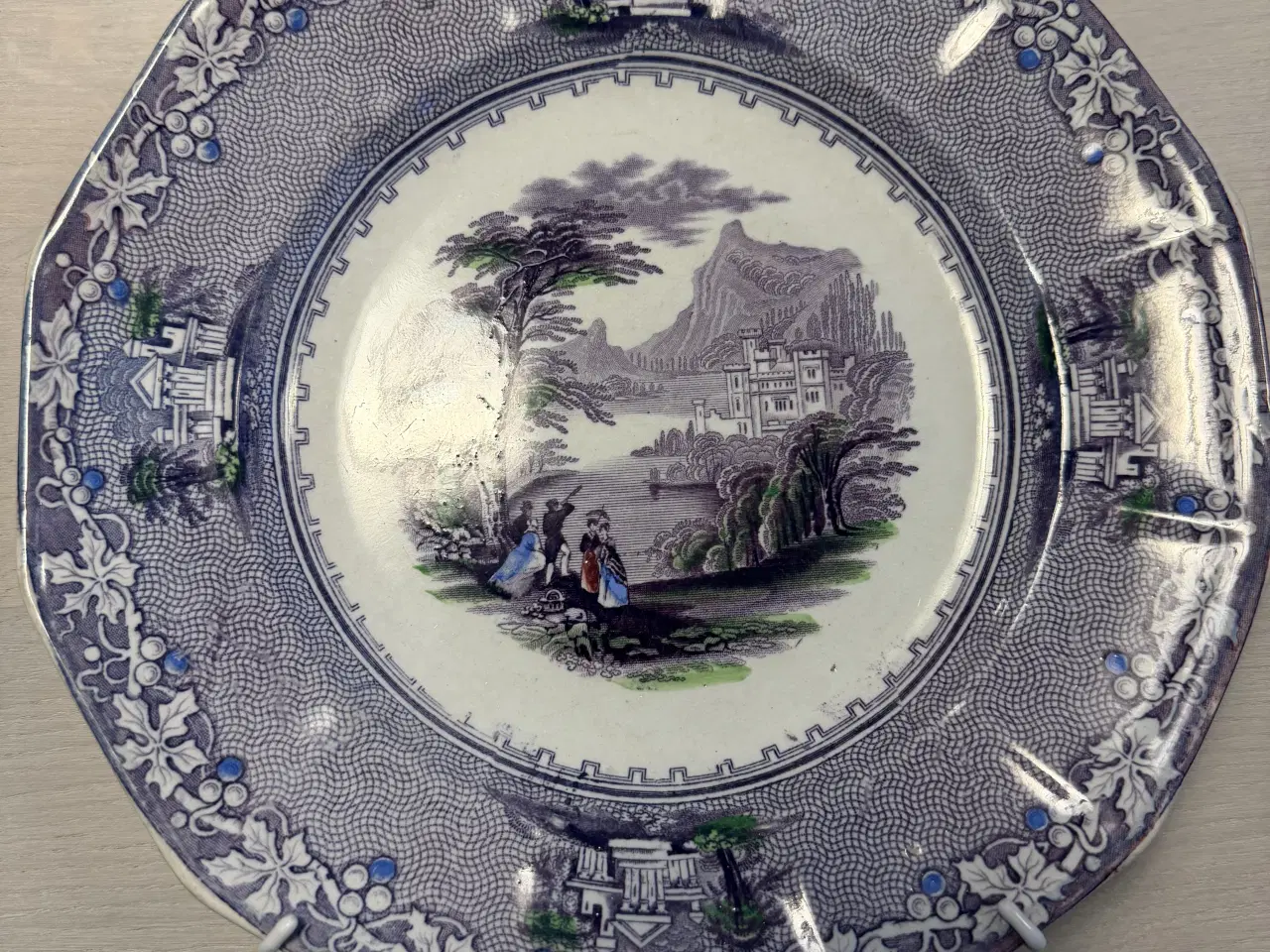 Billede 3 - Antik engelsk tallerkner “Jenny Lind”