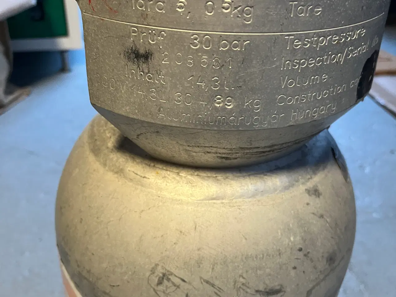 Billede 2 - Alu kosan gas flaske