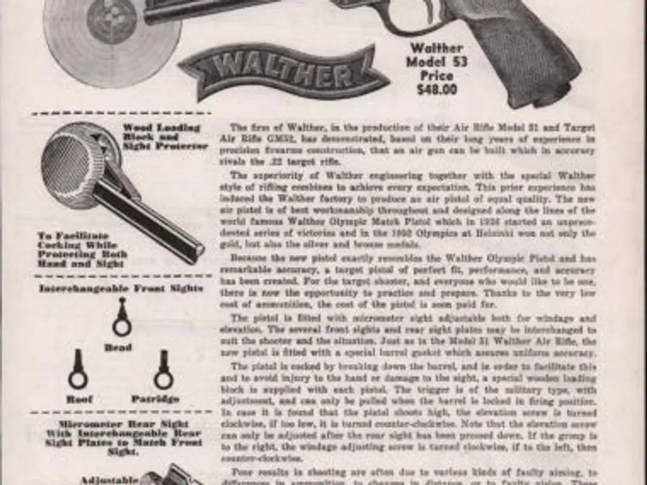 Billede 14 - Luftpistol Walther LP 53 årgang 1964