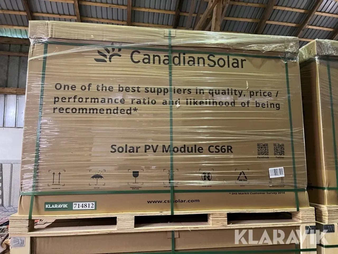 Billede 8 - Solceller Canadian Solar PV Module CS6R – 35 styk
