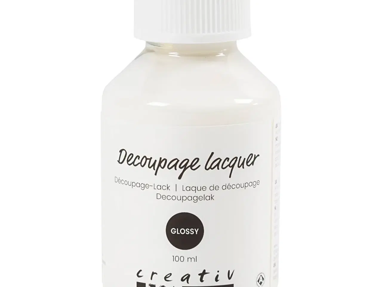 Billede 1 - Vandbaseret Decoupagelak, Blank 100ml - Holdbart Finish