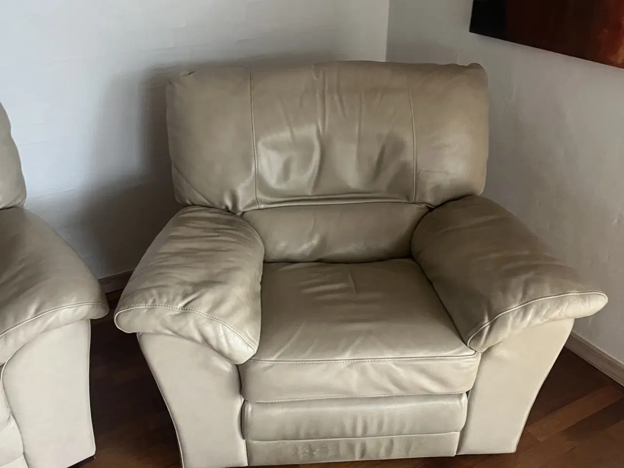 Billede 4 - 2 stk læder lænestole m vippefunktion