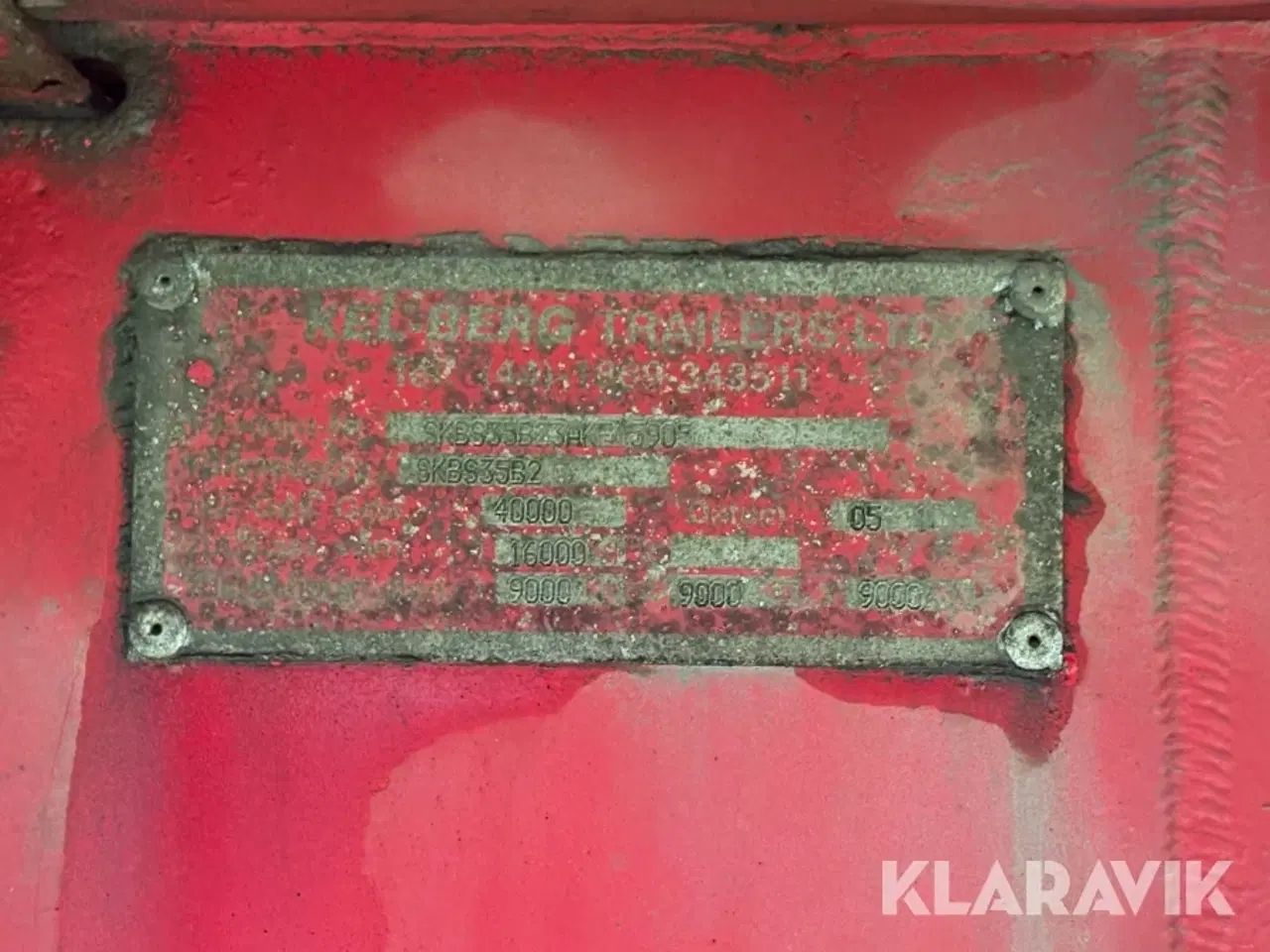 Billede 4 - Gardintrailer Kel-Berg SKBS35B2 3-akslet
