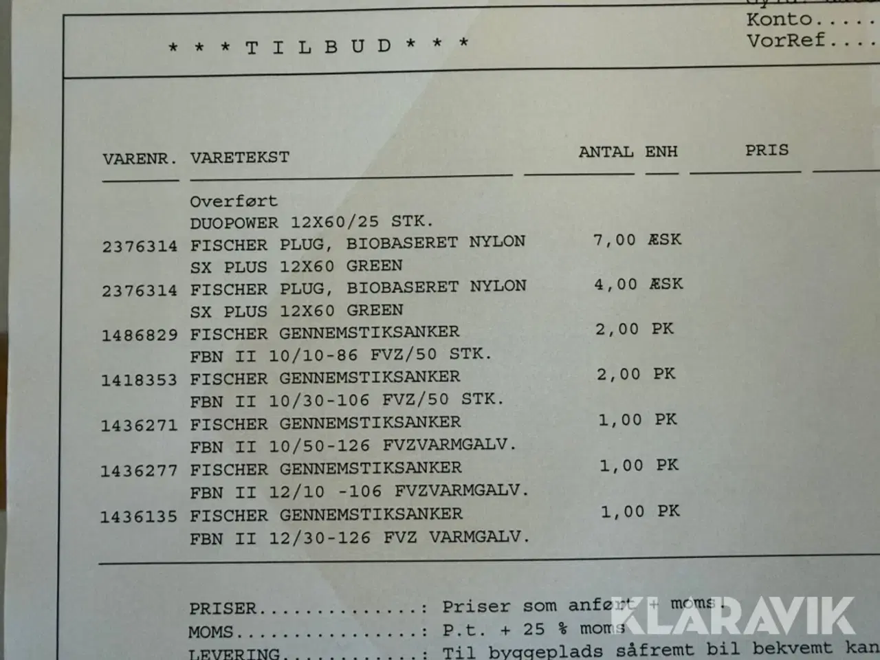 Billede 4 - Parti skruer, plugs og anden befæstning Fischer