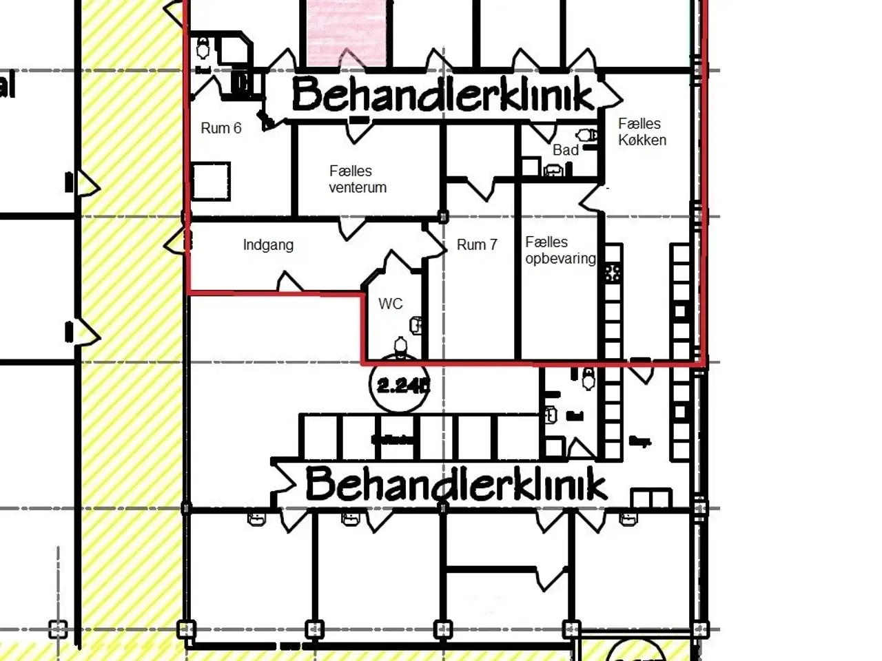Billede 13 - 12 m2 flot klinikrum + 85 m2 fælles attraktive faciliteter