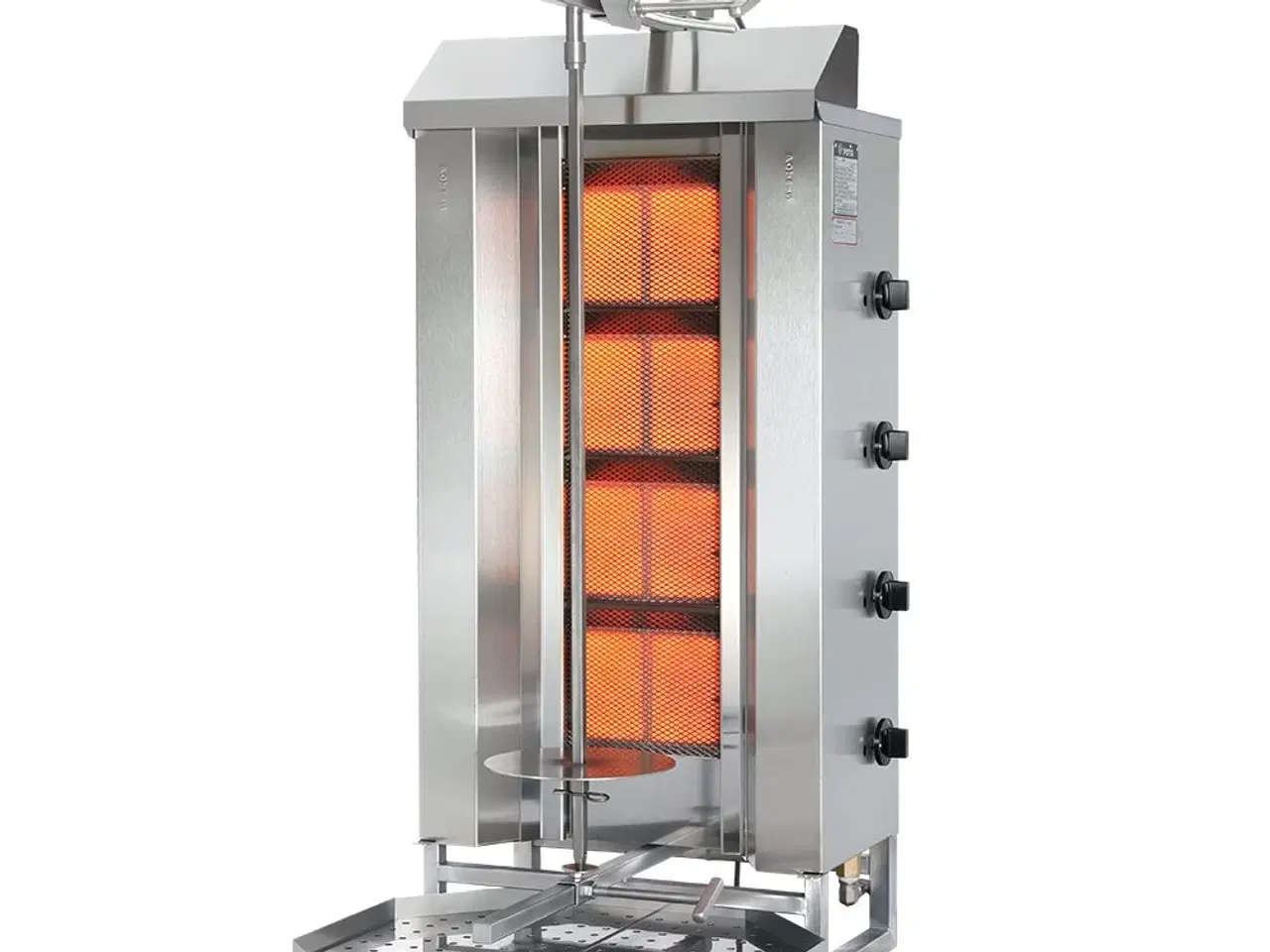 Billede 1 -  Kebab & Shawarma grill til gas – 70 kg kød