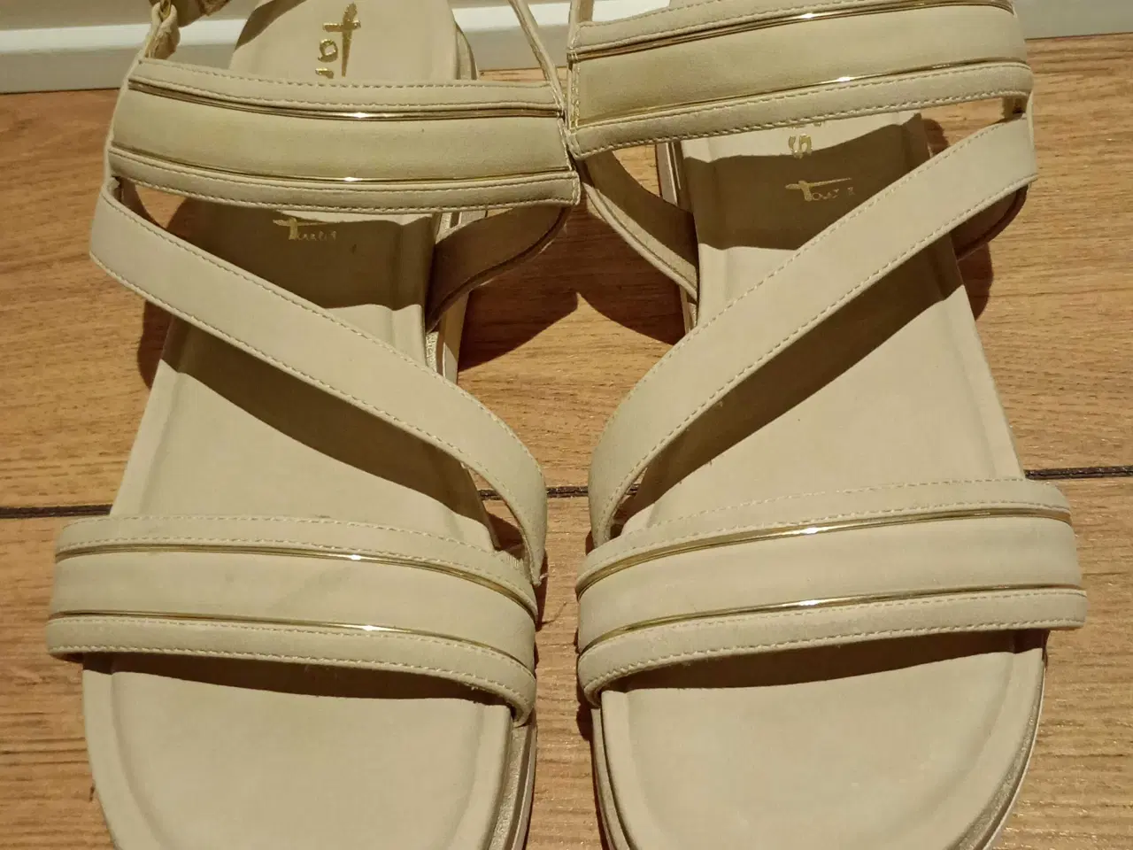 Billede 1 - Damesandaler med Velcro, skind, TAMARIS, str. 41.
