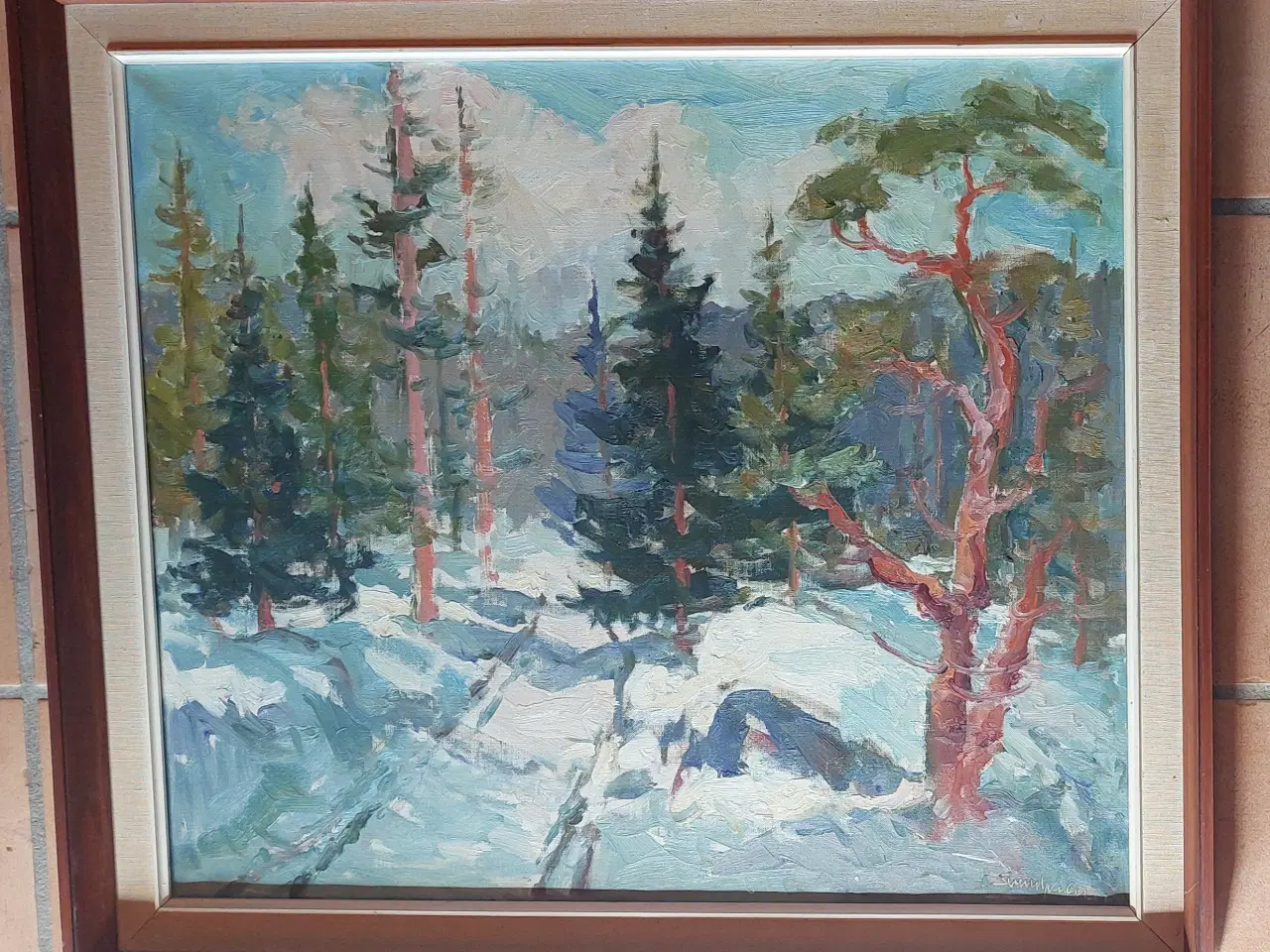 Billede 1 - SVEND NIELSEN - ( 1918 - 1993 ) - oliemaleri