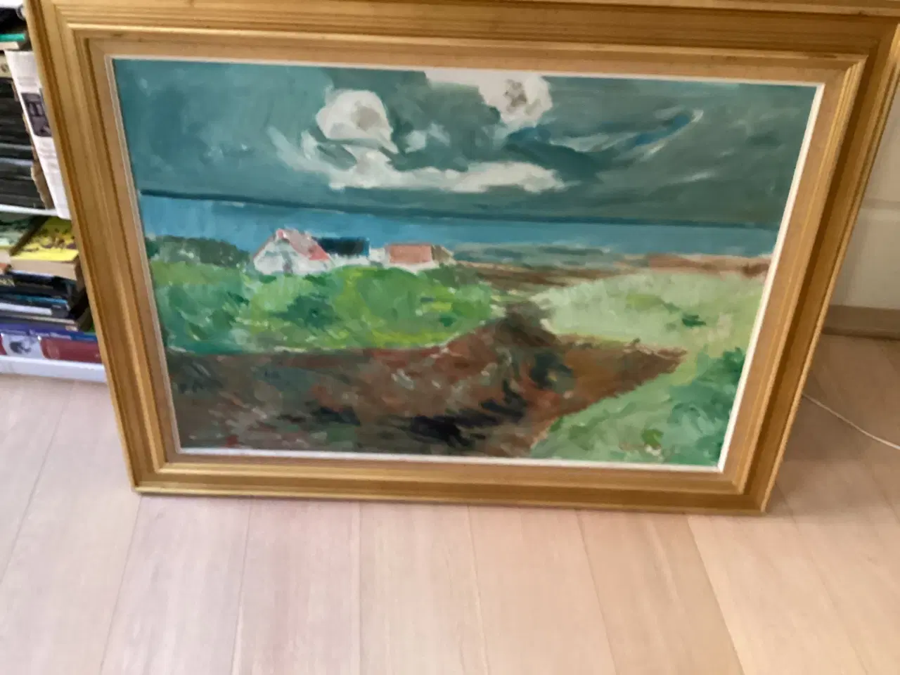 Billede 1 - Stort Axel P Jensen maleri,