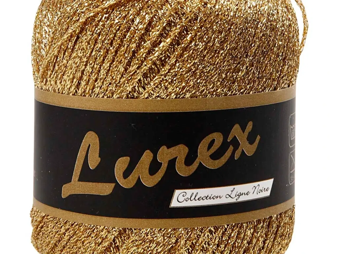 Billede 1 - Lurex Garn, L: 160 M, guld, 25 g/ 1 ngl.
