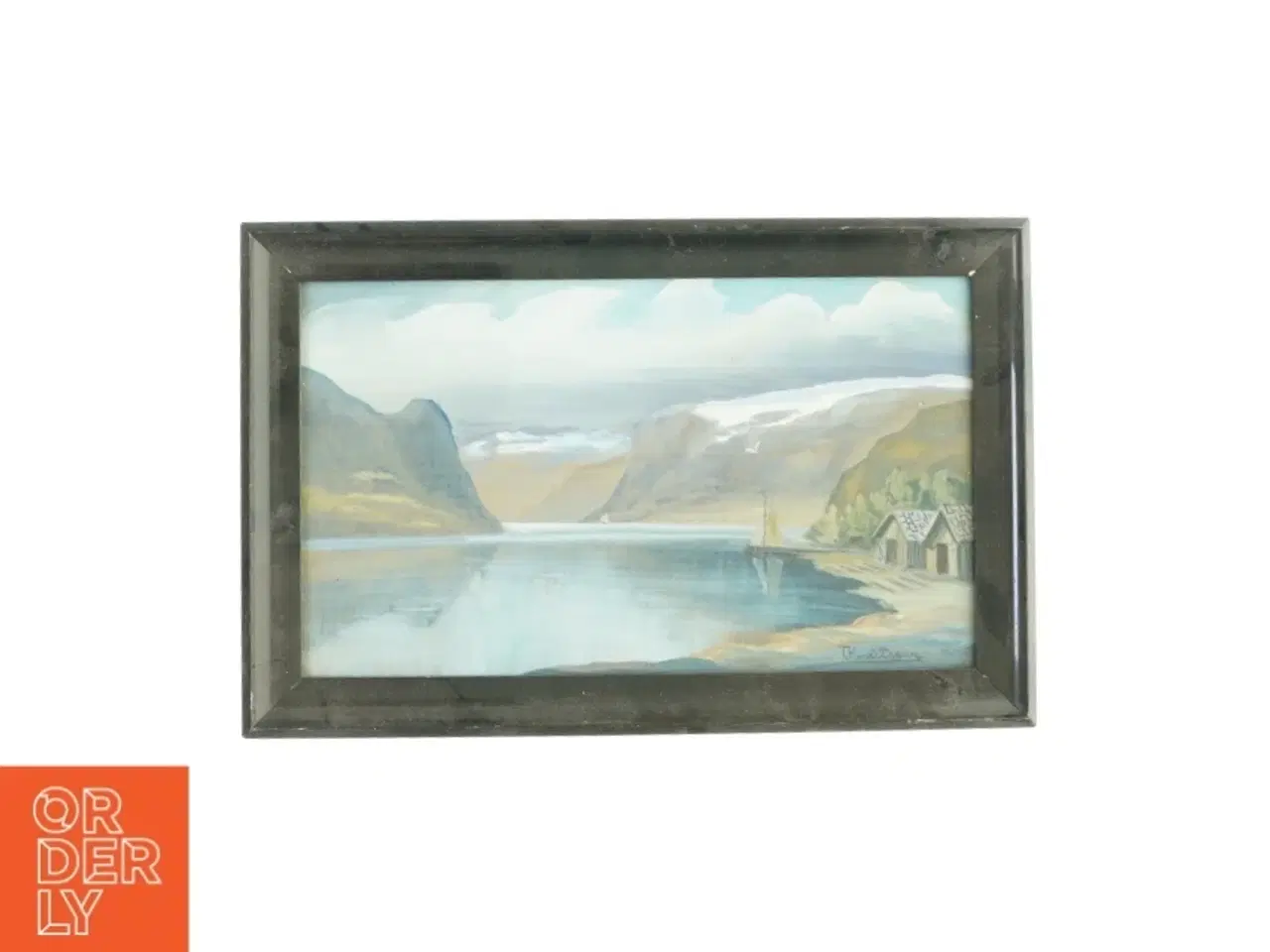 Billede 1 - Billede i sort ramme (51x33cm)