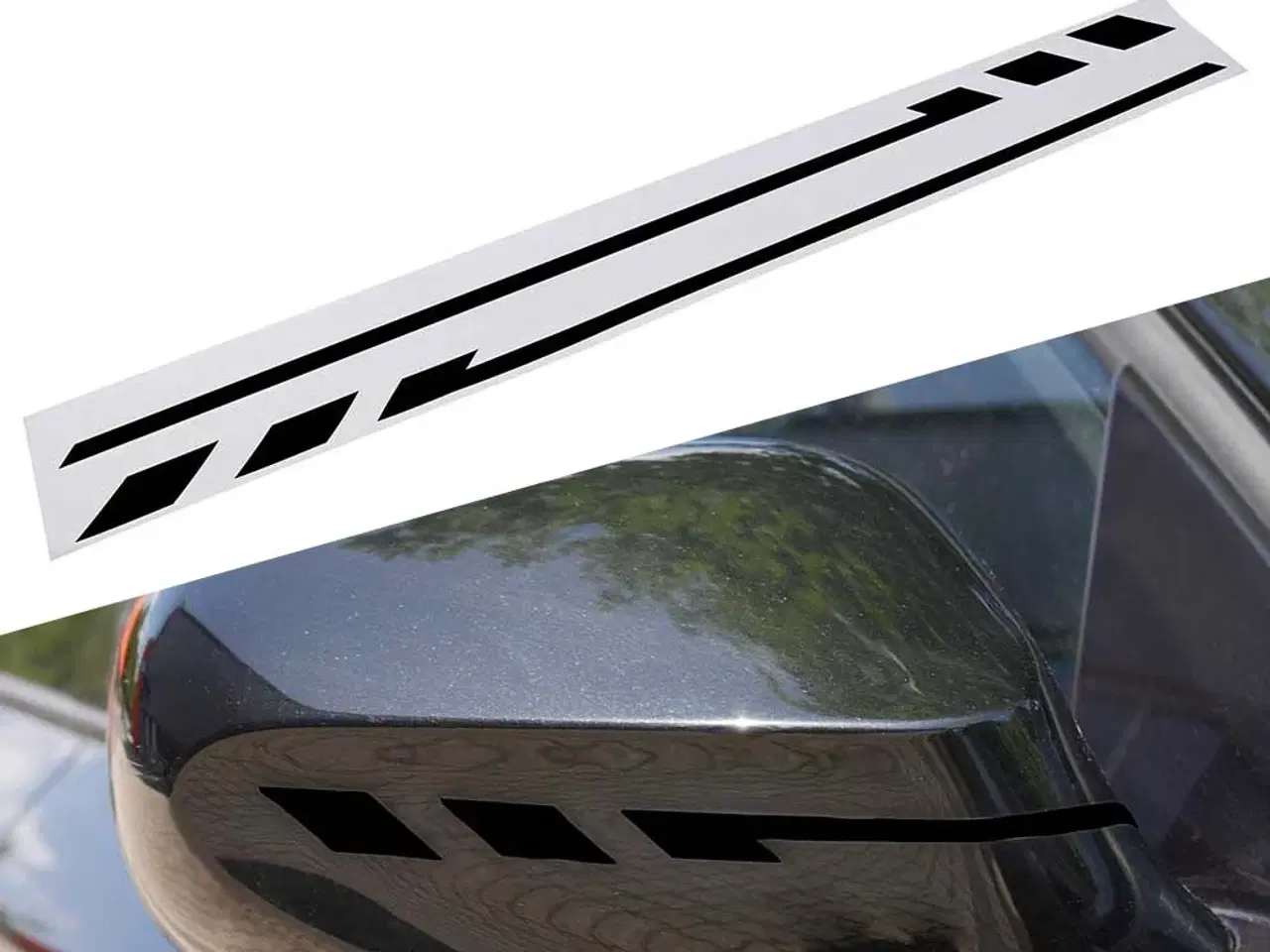 Billede 1 - Stribe til spejle black