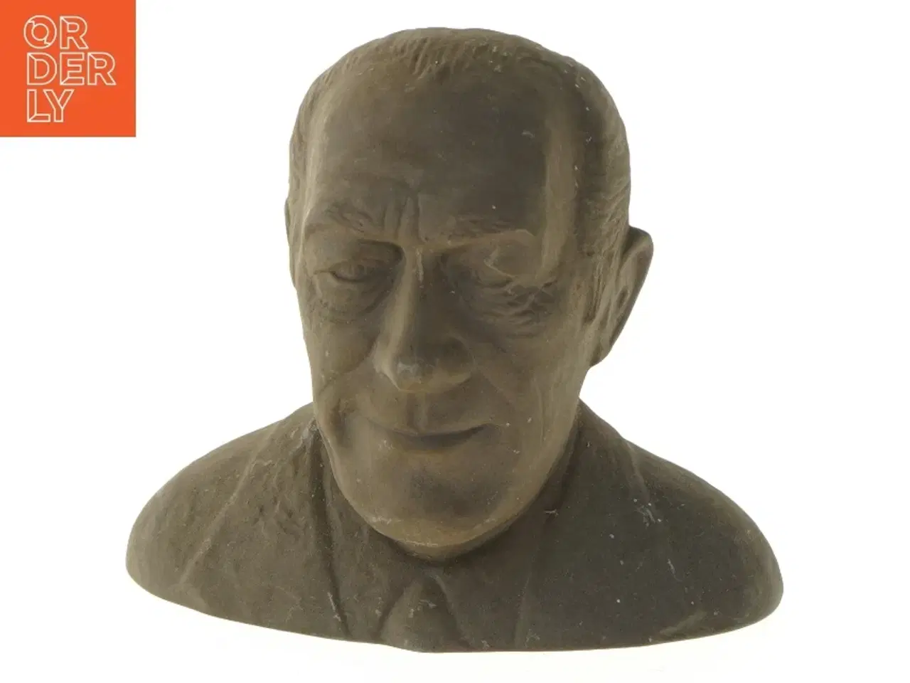 Billede 1 - Spare mand buste fra Bikuben (str. 18x21 cm)