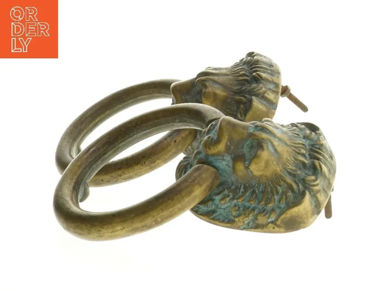 Billede 2 - Dørhåndtag med løveansigt (str. 20 cm)antikke fra italien