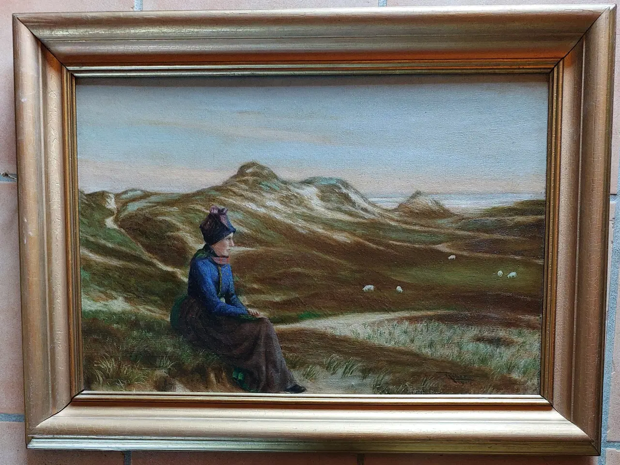 Billede 2 - PEDER RIBER - ( 1863-1936 ) - oliemaleri .- FANØ
