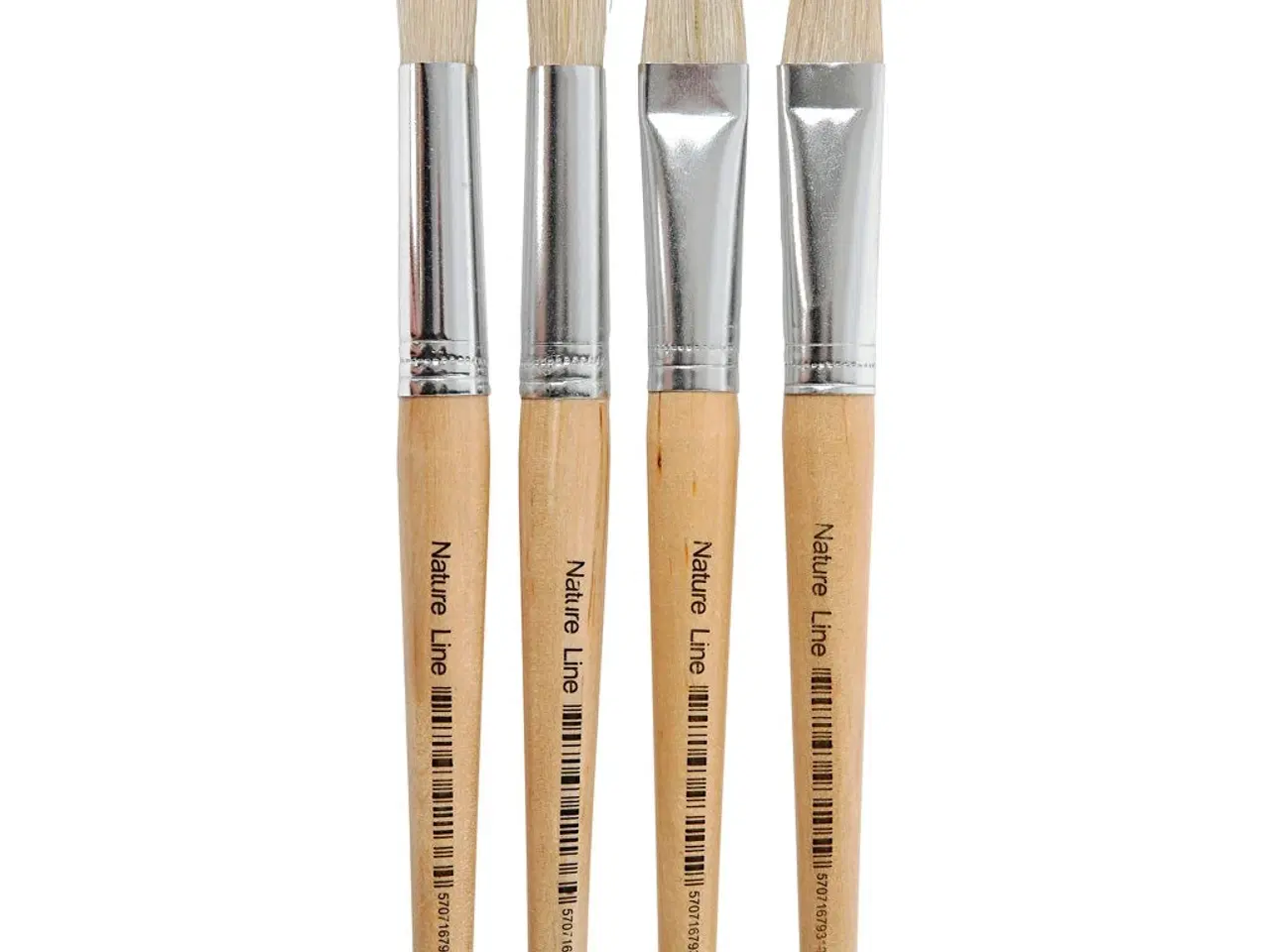 Billede 1 - Børnepensler, 15, L: 18,5+19,5 cm, B: 11+17 mm, flad,rund, 4stk./ 1 pk.