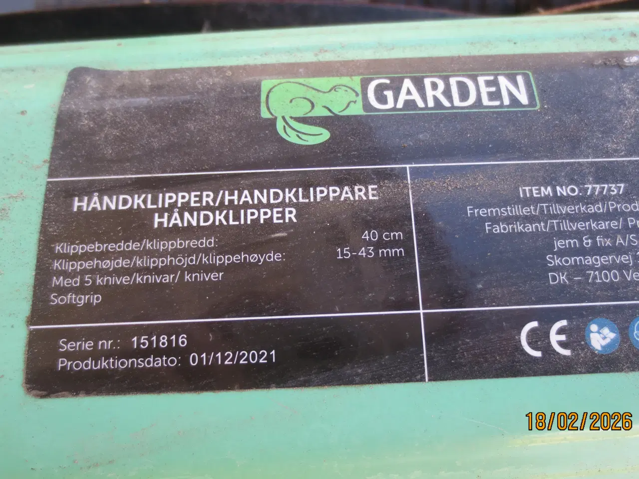 Billede 4 - 1 stk Garden Håndskubber årg 2021