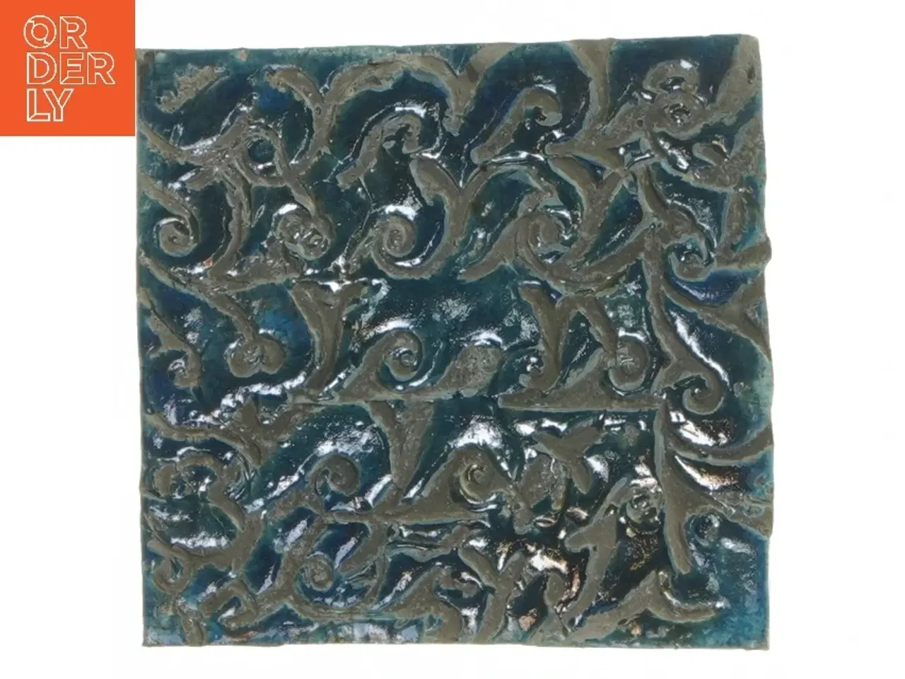 Billede 1 - Dekorativ keramisk flise (str. 12,5x12 cm)