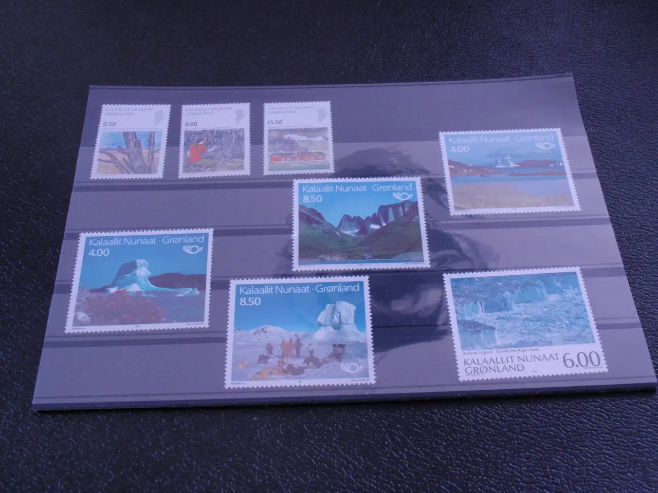 Billede 1 - Postfriske Grønlandske Serier. Planche medsendes