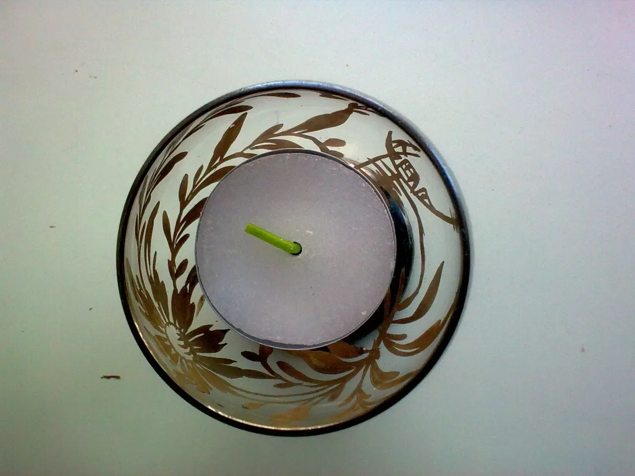 Billede 4 - Murano glas 1950-60 sølv bemalet og grønt glas