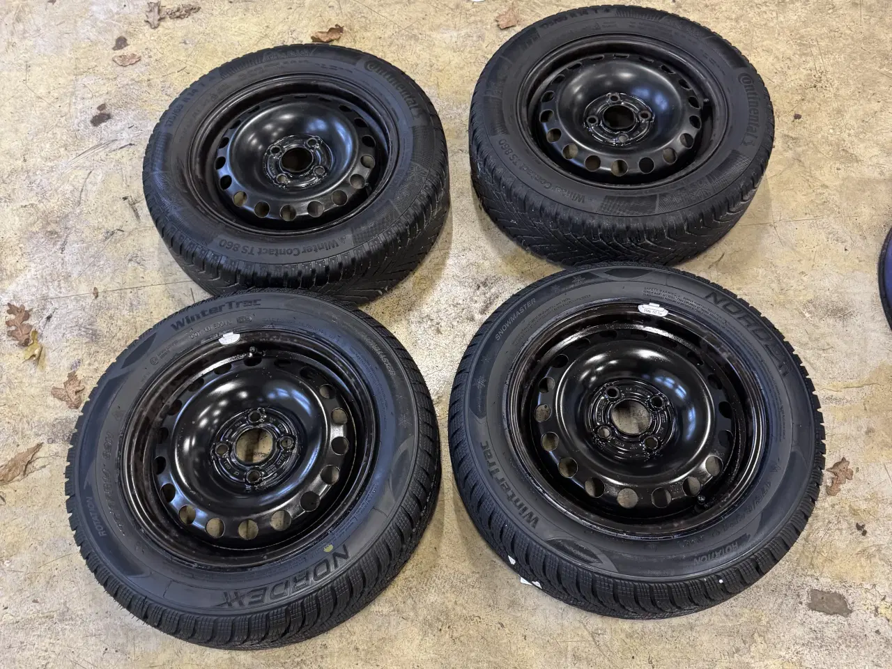 Billede 1 - 4x100 vinterhjul 2 nye dæk