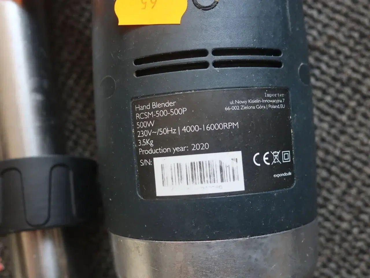 Billede 3 - Stavblender ROYAL RCSM-500-500P