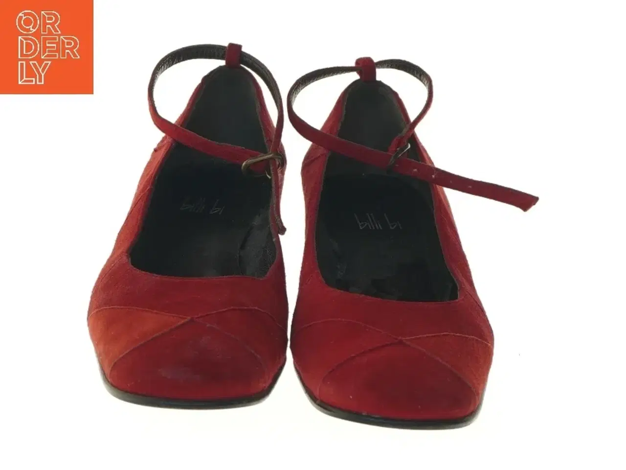 Billede 3 - Røde ruskindsko med rem fra billi bi (str. 37 )