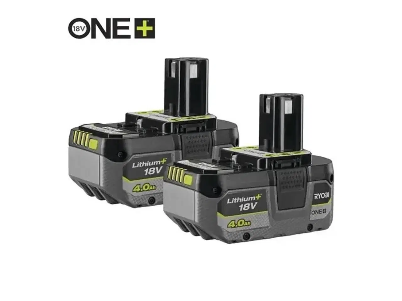 Billede 1 - RYOBI ONE+ 18V Lithium+ batteri 4,0 Ah – sæt med 2 (RB1840X2)