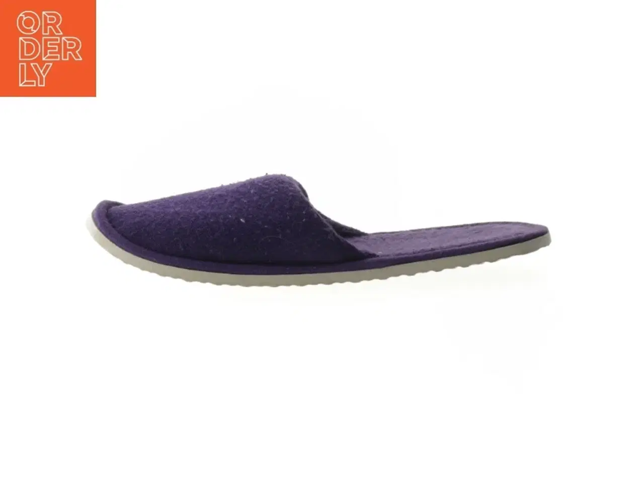 Billede 1 - Lilla hjemmesko med gummisål (str. længde 26,5 cm)