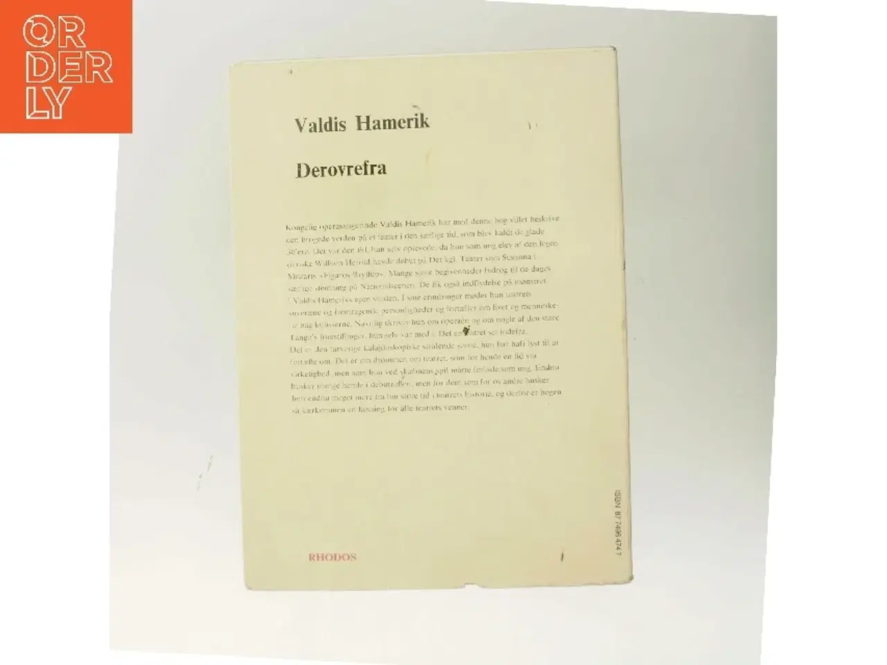 Billede 3 - Derovrefra af Valdis Hamerik (Bog)