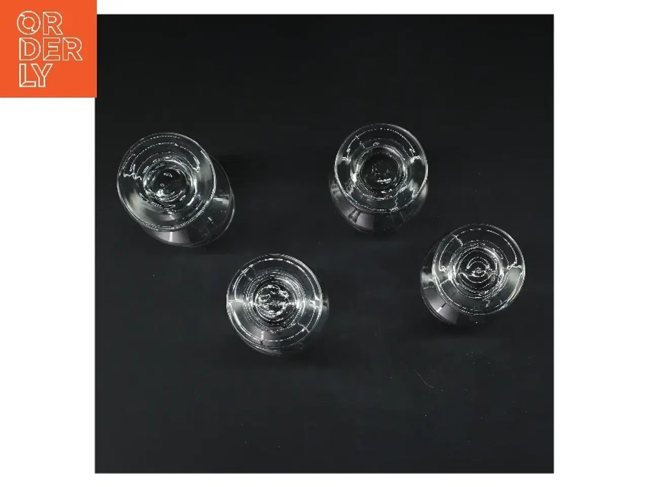 Billede 3 - Sæt af 4 ølglas (str. 4 stk Ø 6 cm højde 11,5 cm)